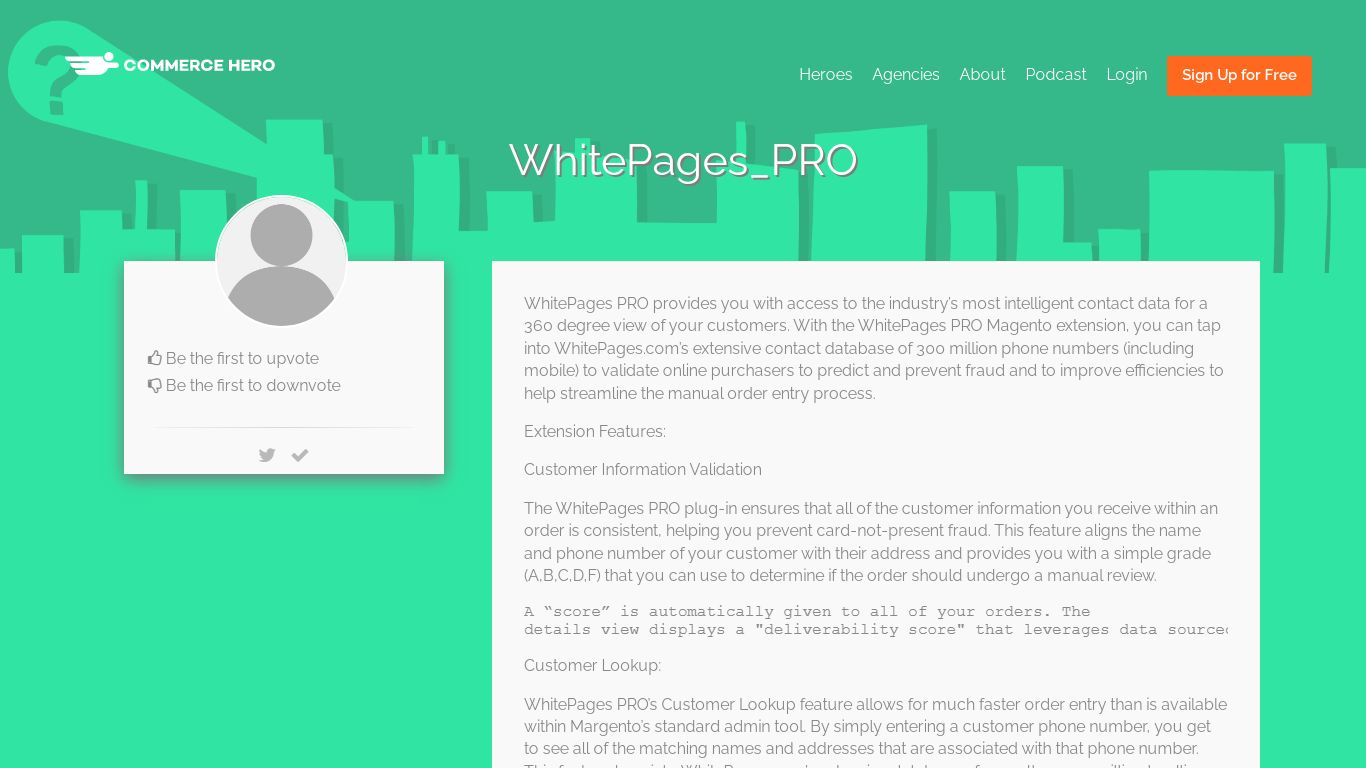 WhitePages_PRO | Commerce Hero